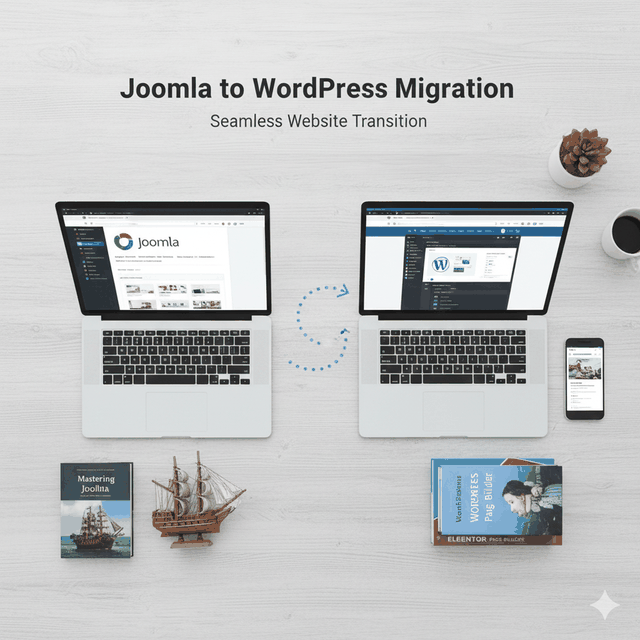 תצוגה מקדימה של הפרויקט מעבר אתר מ-Joomla ל-WordPress